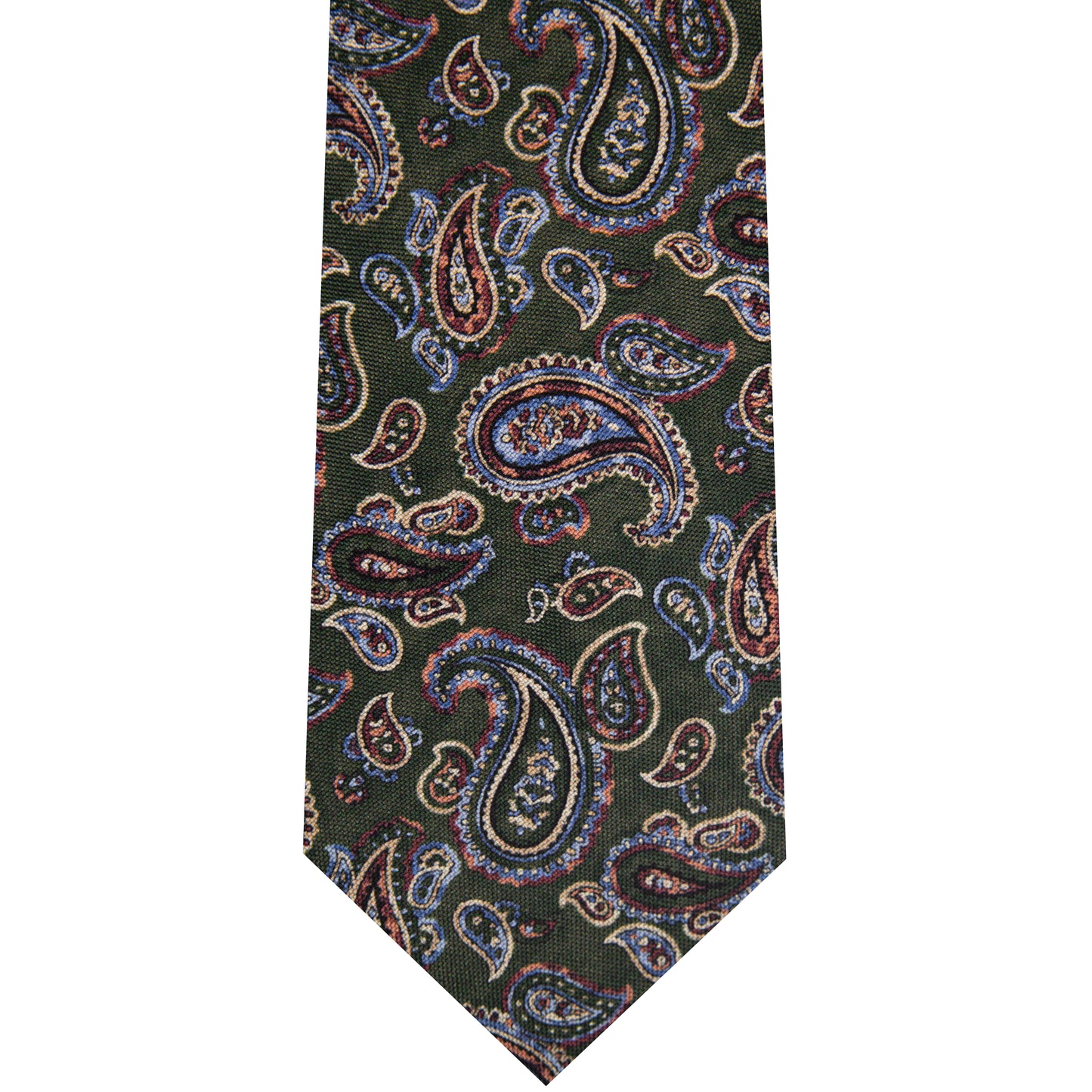5001080-300 Green Printed Paisley