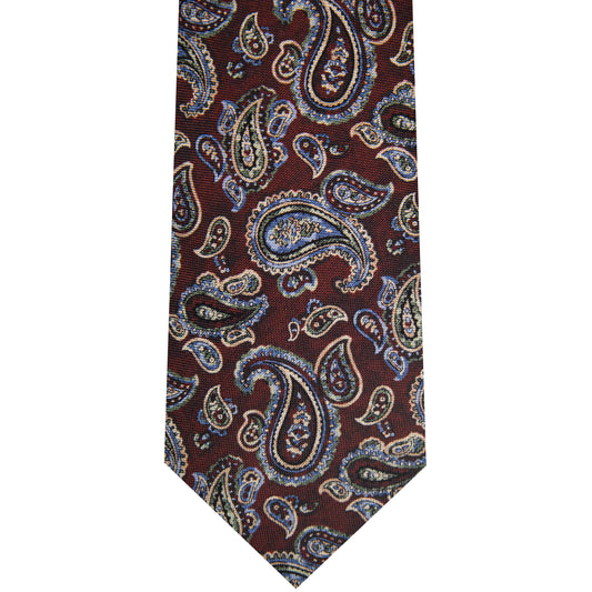 5001080-500 Burgundy Printed Paisley