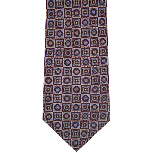 500182-500 Burgundy Printed Neat