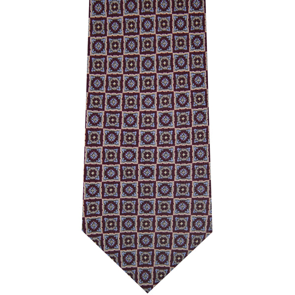 500182-500 Burgundy Printed Neat
