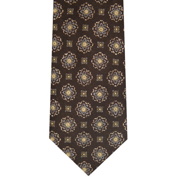 500183-200 Brown Printed Medallion