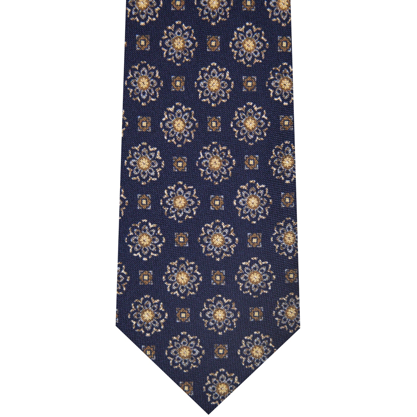 5001083-400 Navy  Printed Medallion