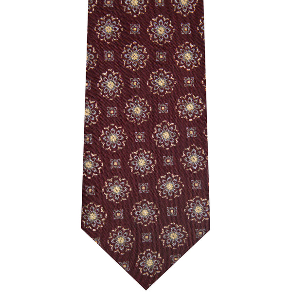 5001083-500 Burgundy Printed Medallion