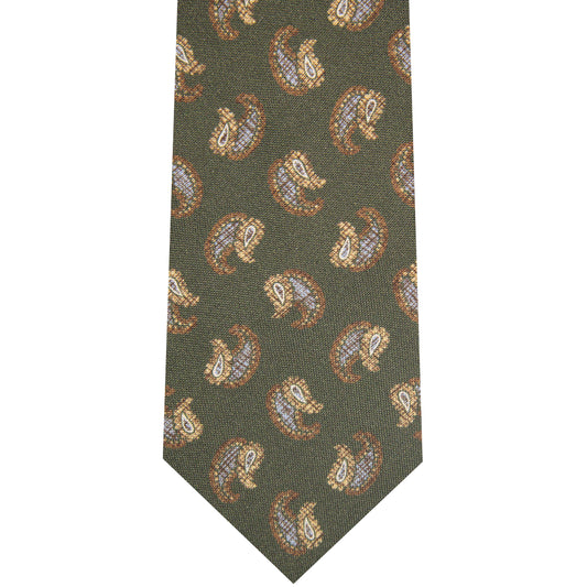 5001084-300 Green Printed Paisley
