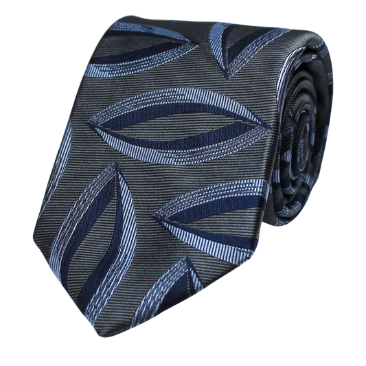 Grey Woven Geometric
