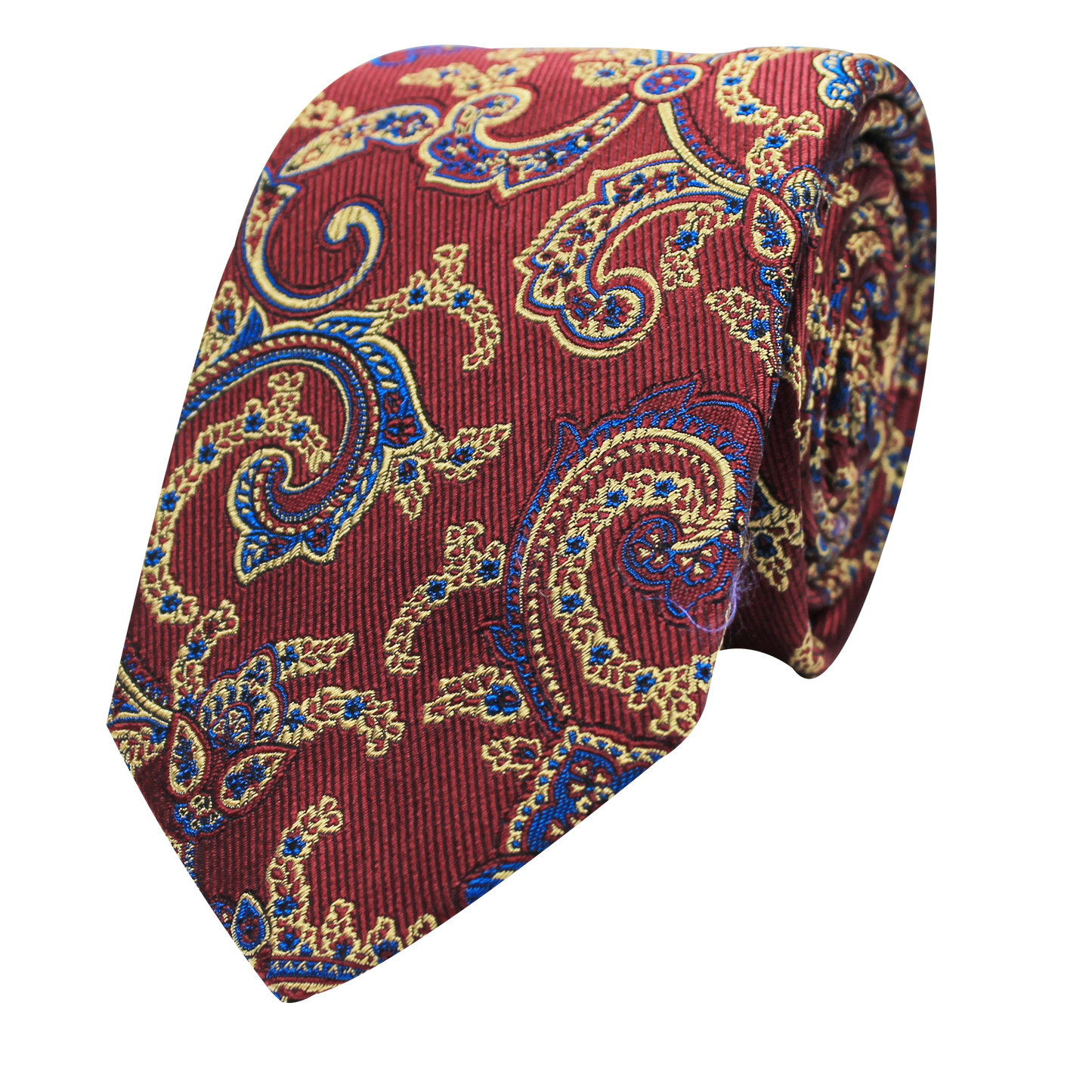 Burgundy Woven Paisley