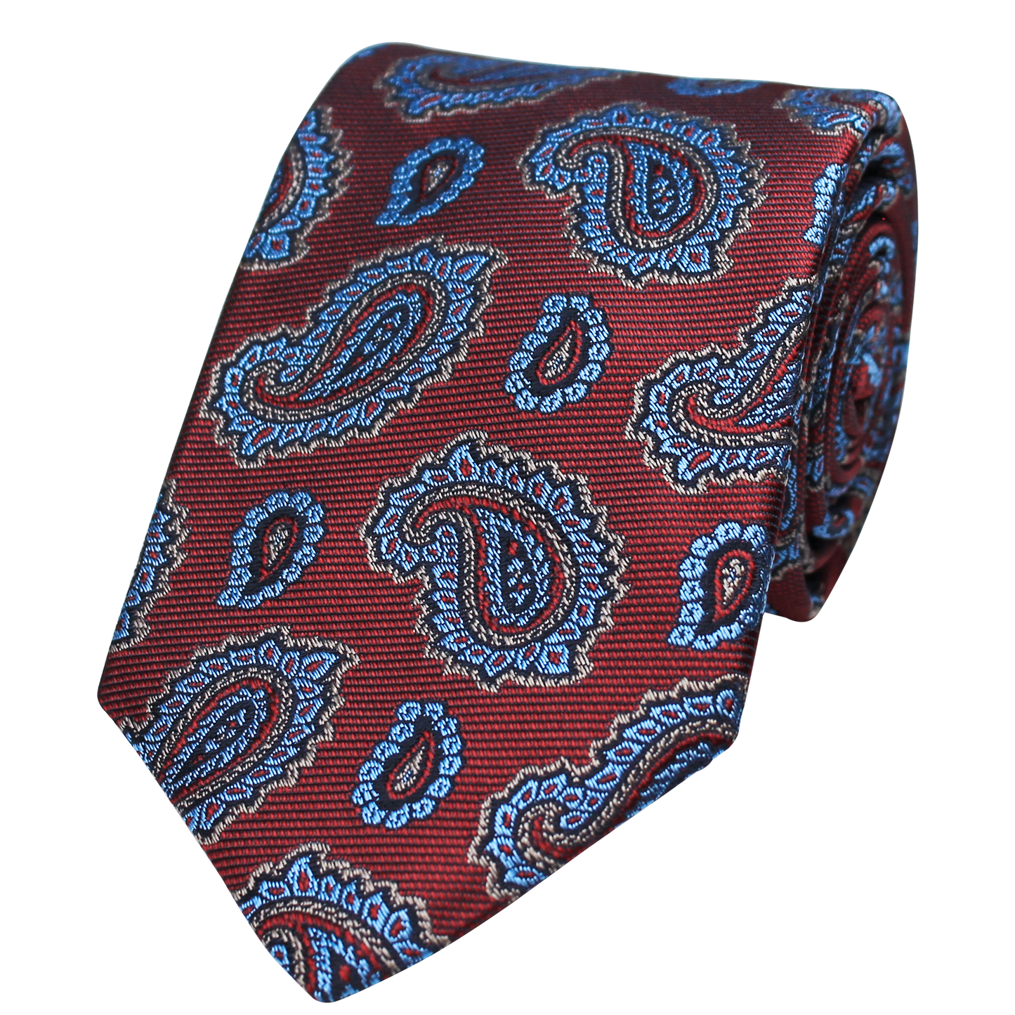 Red Woven Paisley