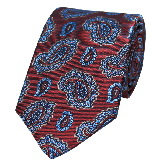 Red Woven Paisley