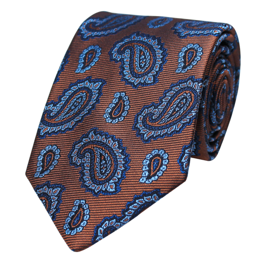 Rust Woven Paisley