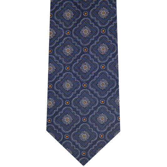 7002215-430 Blue Woven Medallion