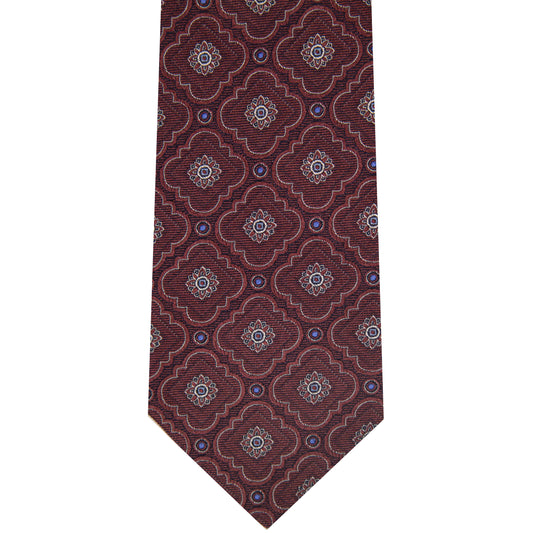 7002215-500 Burgundy Woven Medallion