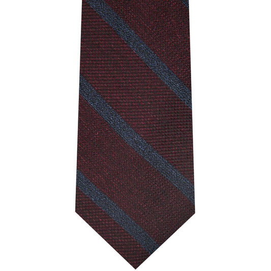 7002223-Burgundy Green Woven Stripe