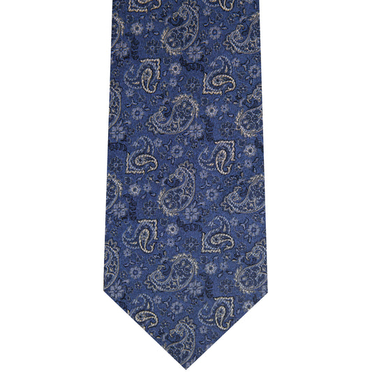 7002230-430 Blue Woven Paisley