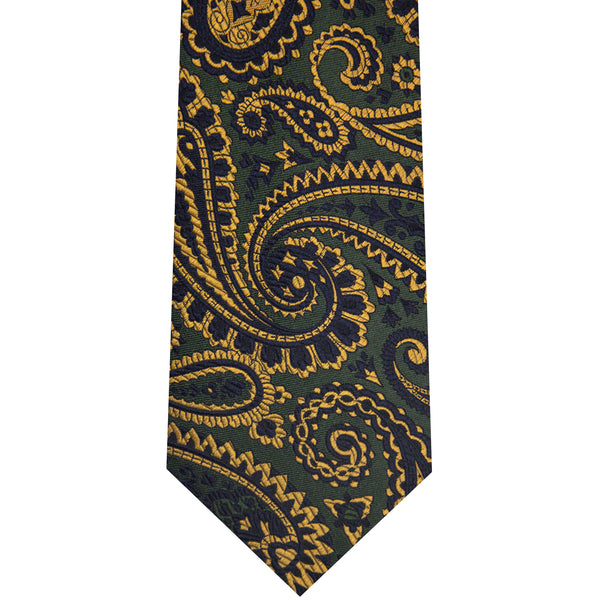 7002255-300 Green Woven Paisley