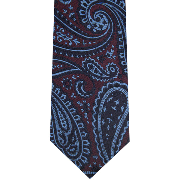 7002255-500 Burgundy Woven Paisley