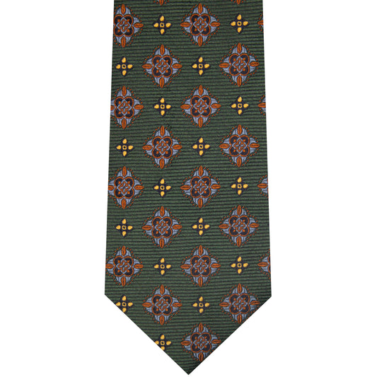 7002258-300 Green Woven Medallion