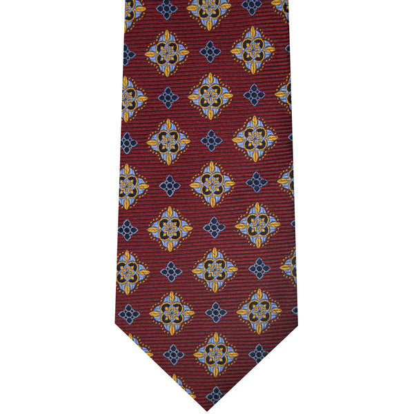 7002258-500 Burgundy Woven Medallion