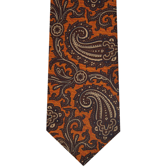 7002259-825 Rust Woven Paisley