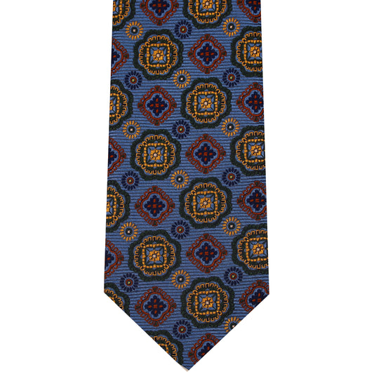 7002261-430 Blue Woven Medallion