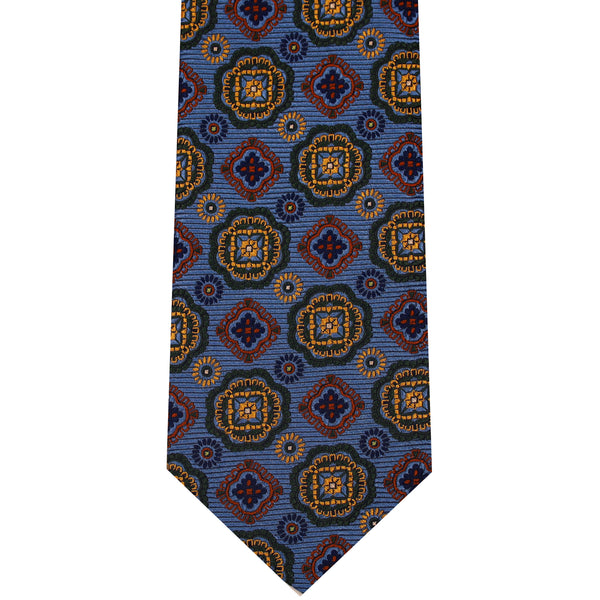 7002261-430 Blue Woven Medallion
