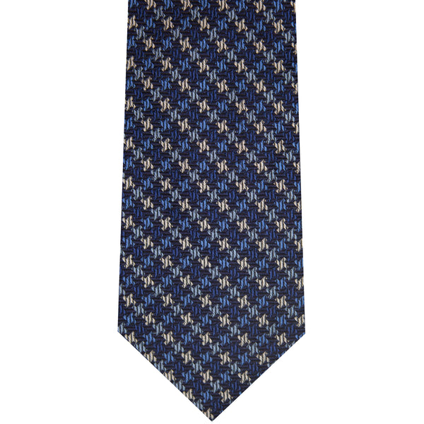 8000494-400 Navy Woven Houndstooth