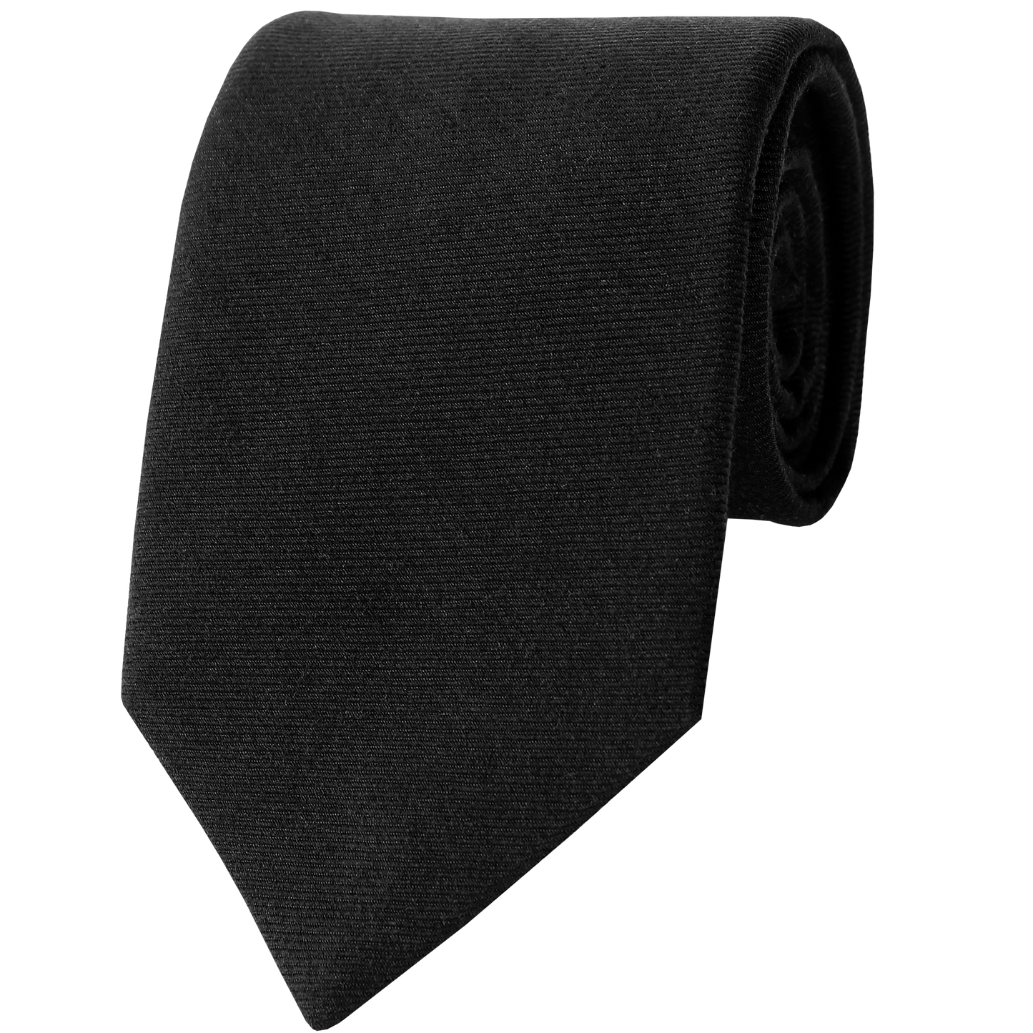 Black Woven Twill Solid