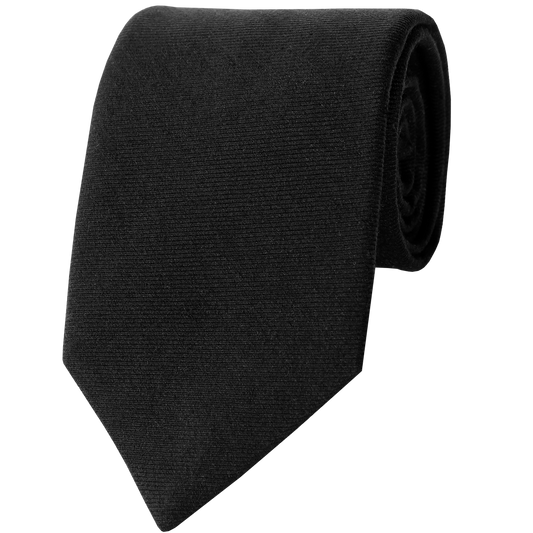 Black Woven Twill Solid