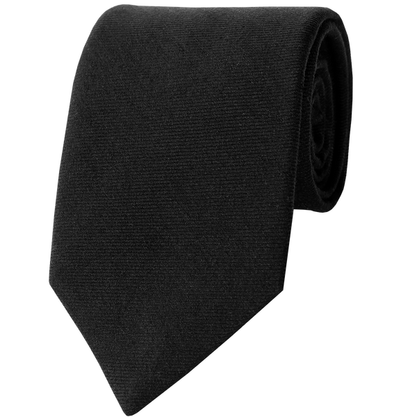 Black Woven Twill Solid