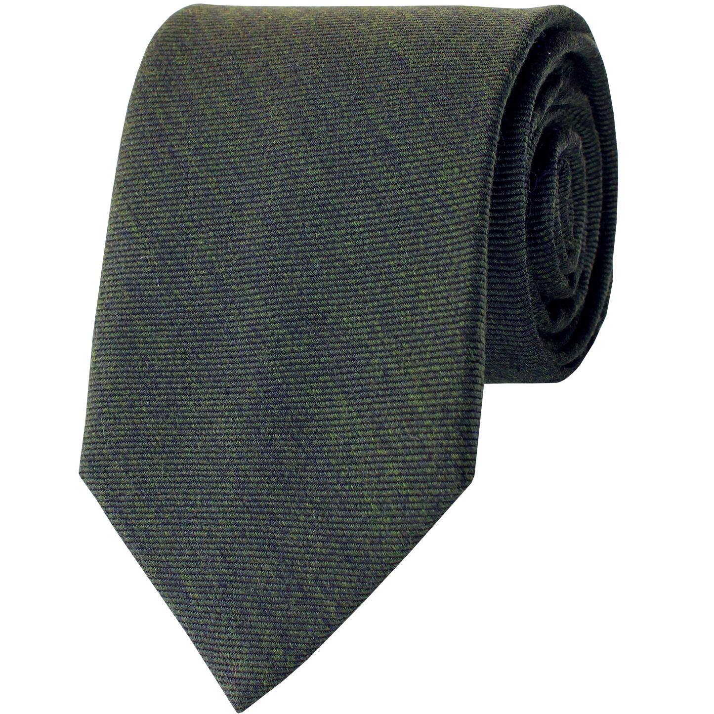 Green Woven Twill Solid