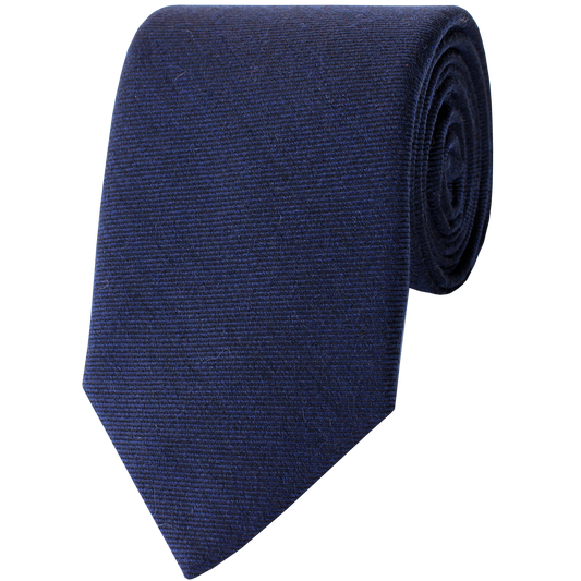 Navy Woven Twill Solid