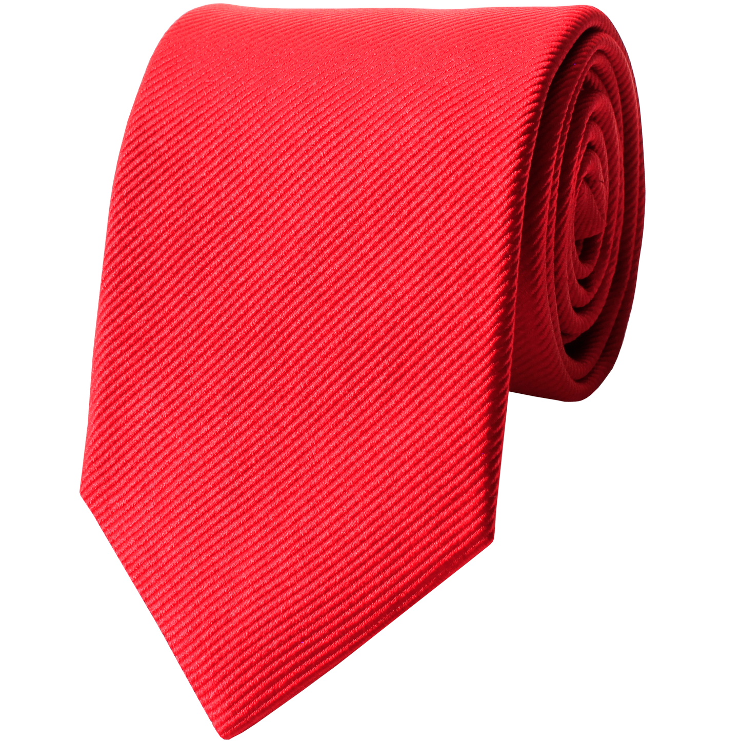 Red Woven Twill Solid