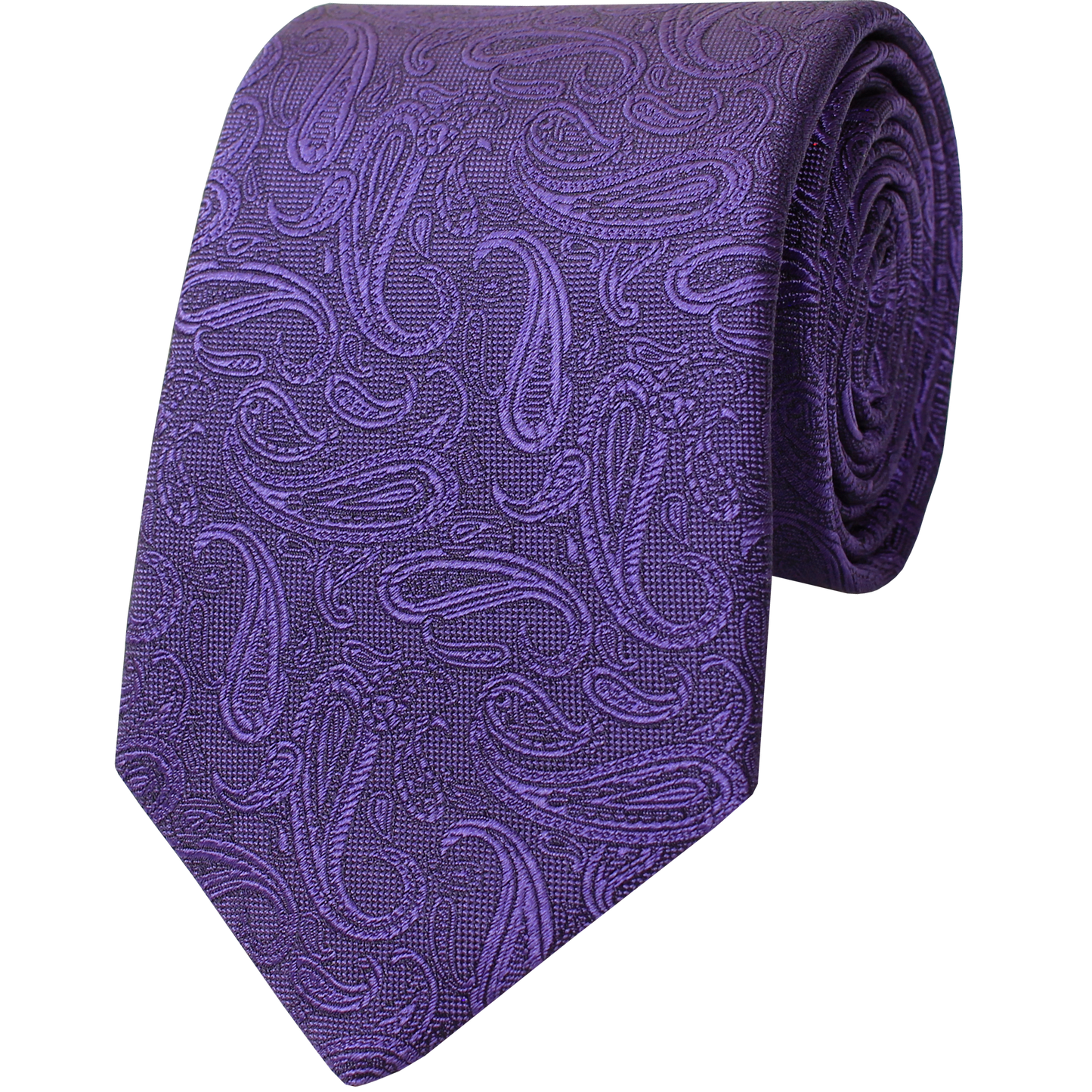 Purple Woven Solid Paisley