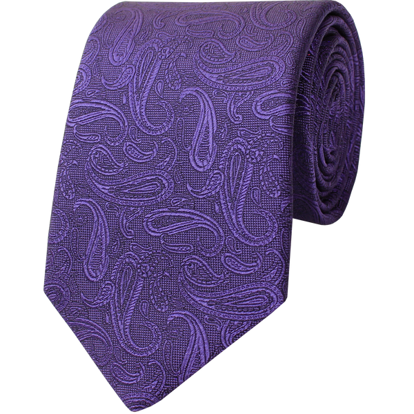 Purple Woven Solid Paisley