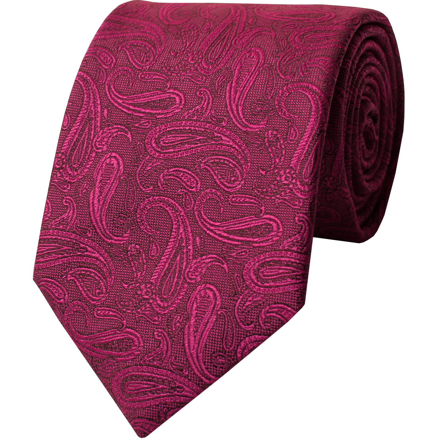 Berry Woven Solid Paisley