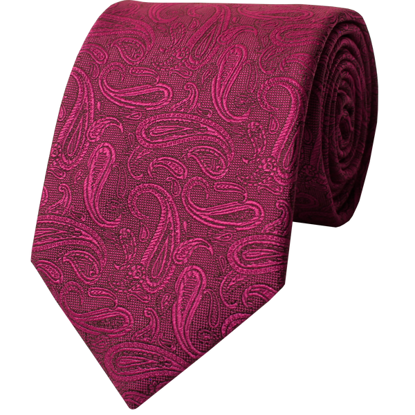 Berry Woven Solid Paisley