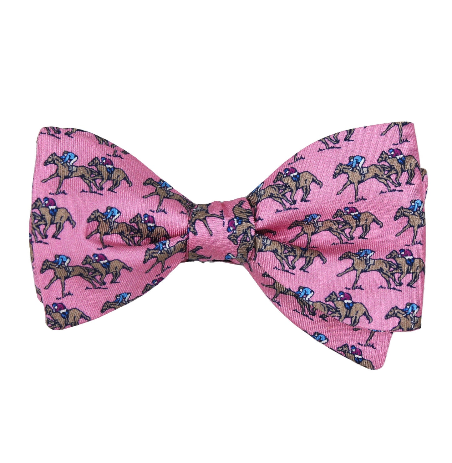 Pink Printed Twill Derby Tie
