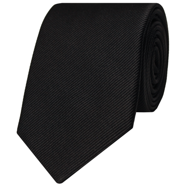 Black Woven Twill Solid