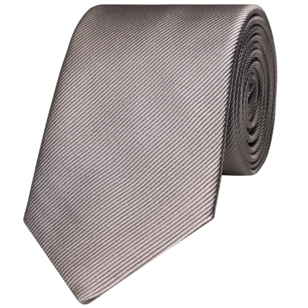 Silver Woven Twill Solid