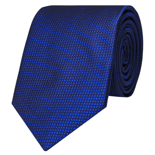 Royal Blue Woven Textured Solid