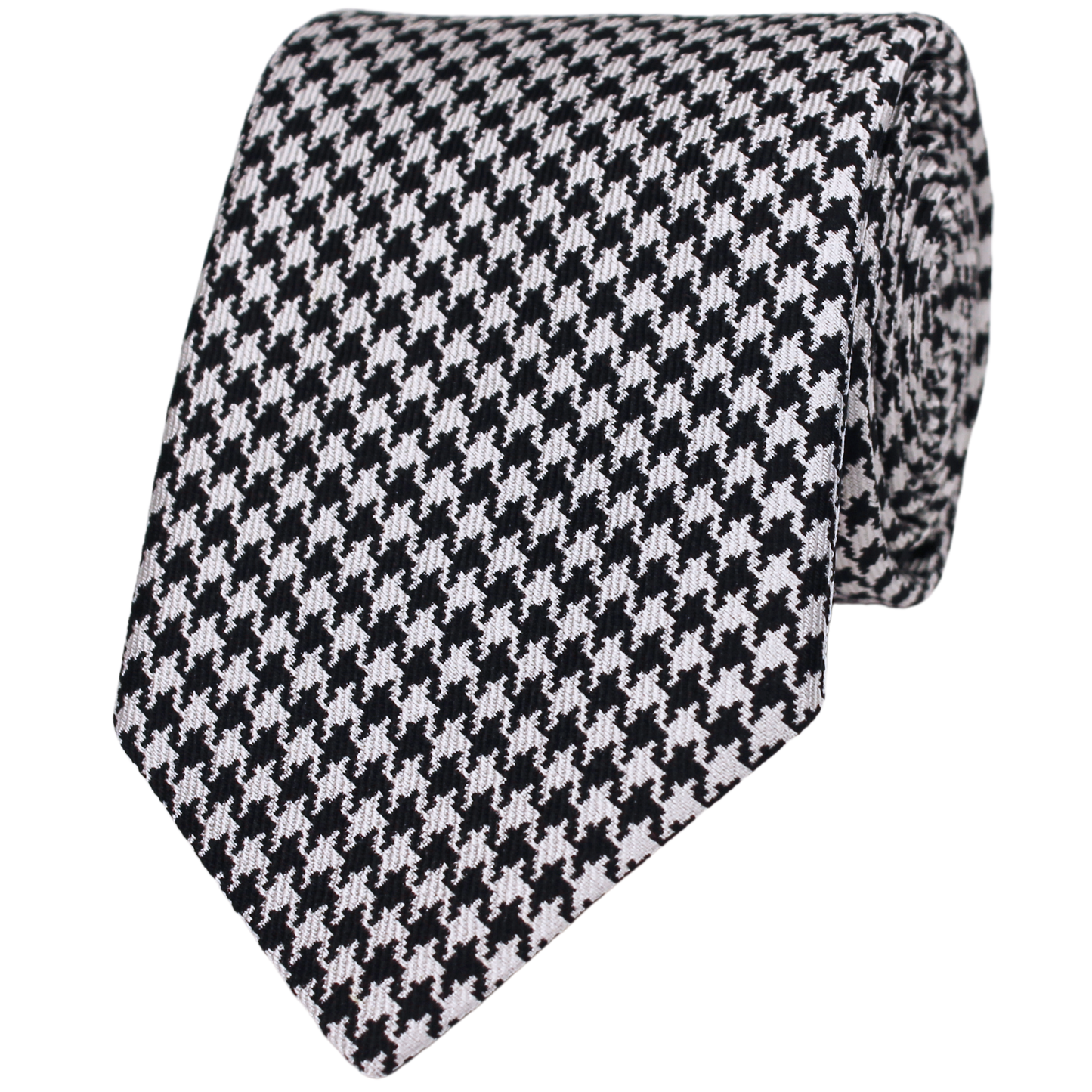 Black Woven Houndstooth