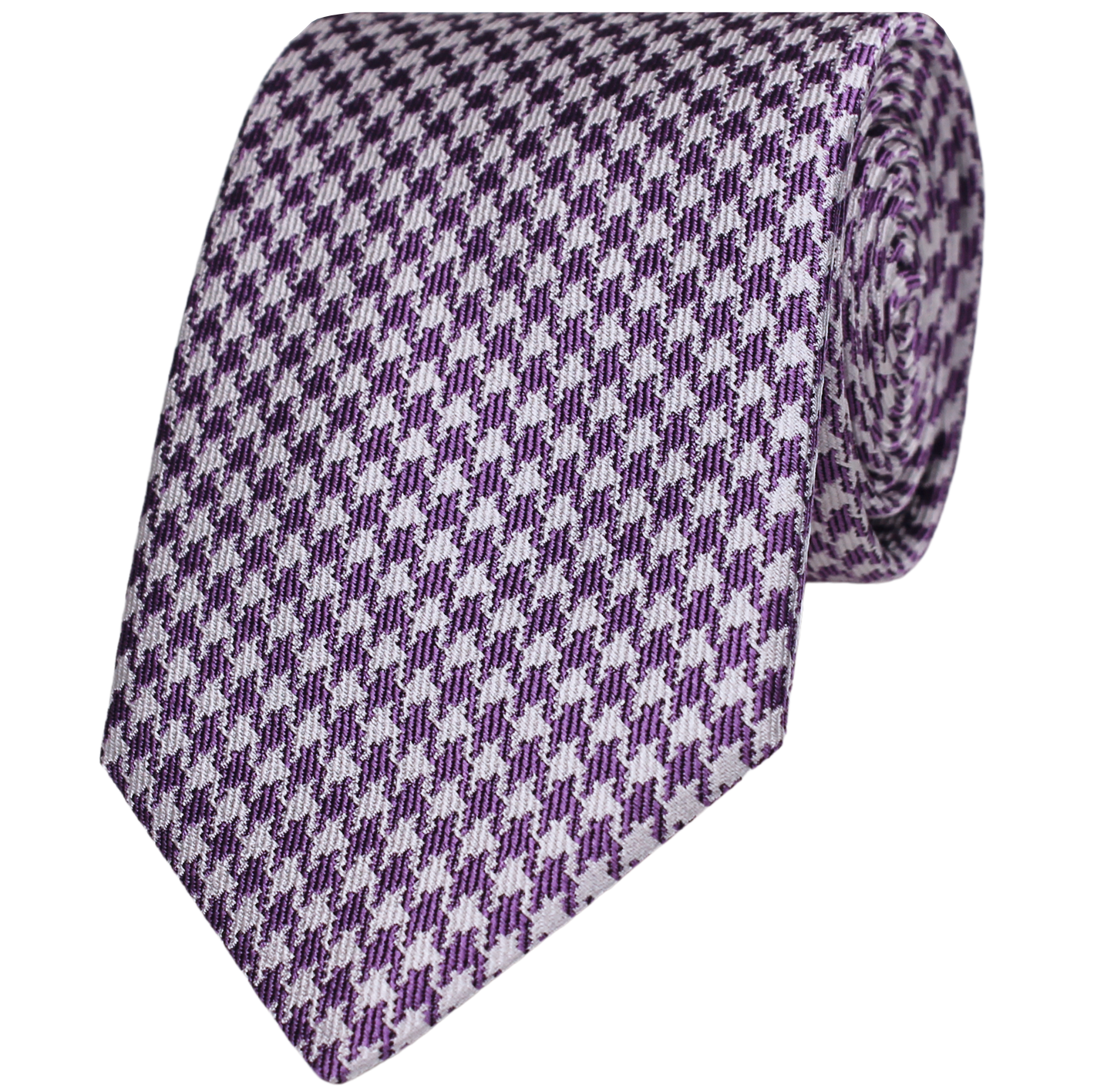 Purple Woven Houndstooth
