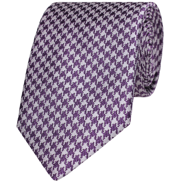 Purple Woven Houndstooth