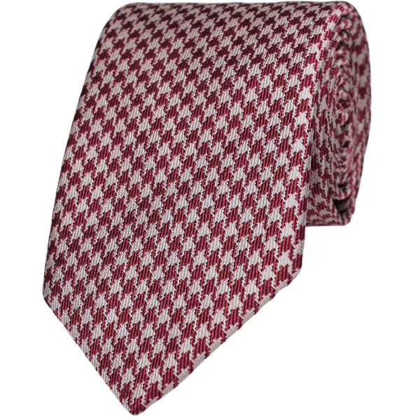 Pink Woven Houndstooth