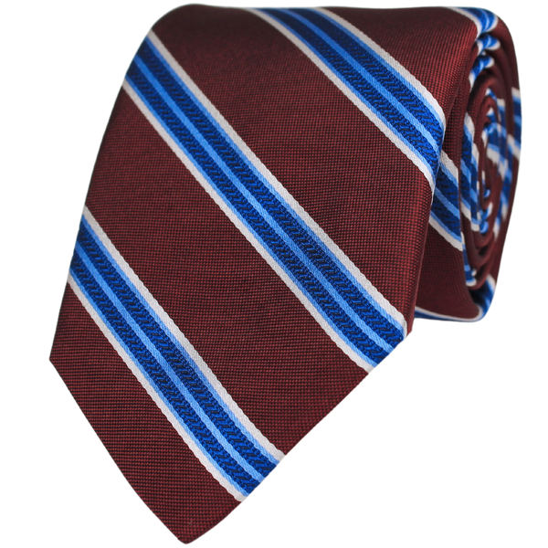 Burgundy Woven Stripe