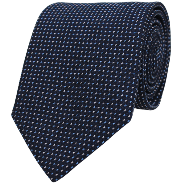 Navy Woven Micro Neat