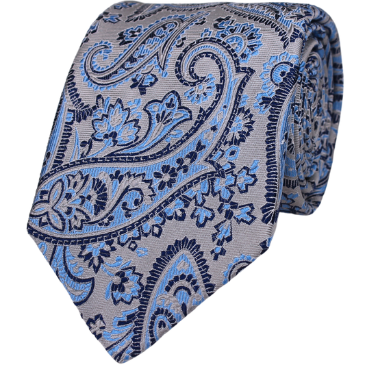 Grey Woven Paisley