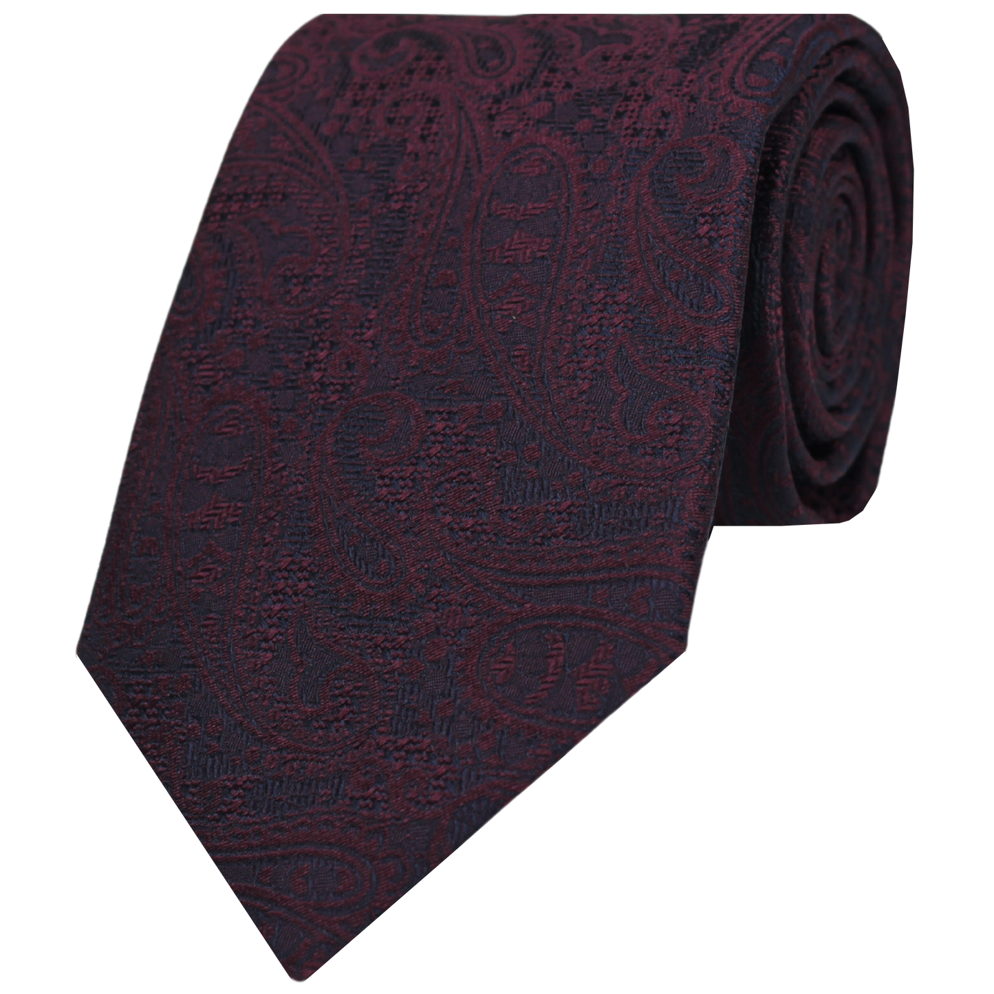 Burgundy Woven Paisley