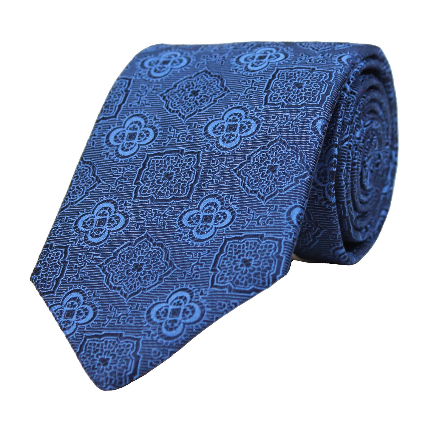 Navy Woven Medallion
