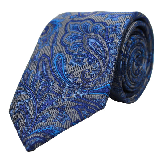 Grey Woven Paisley