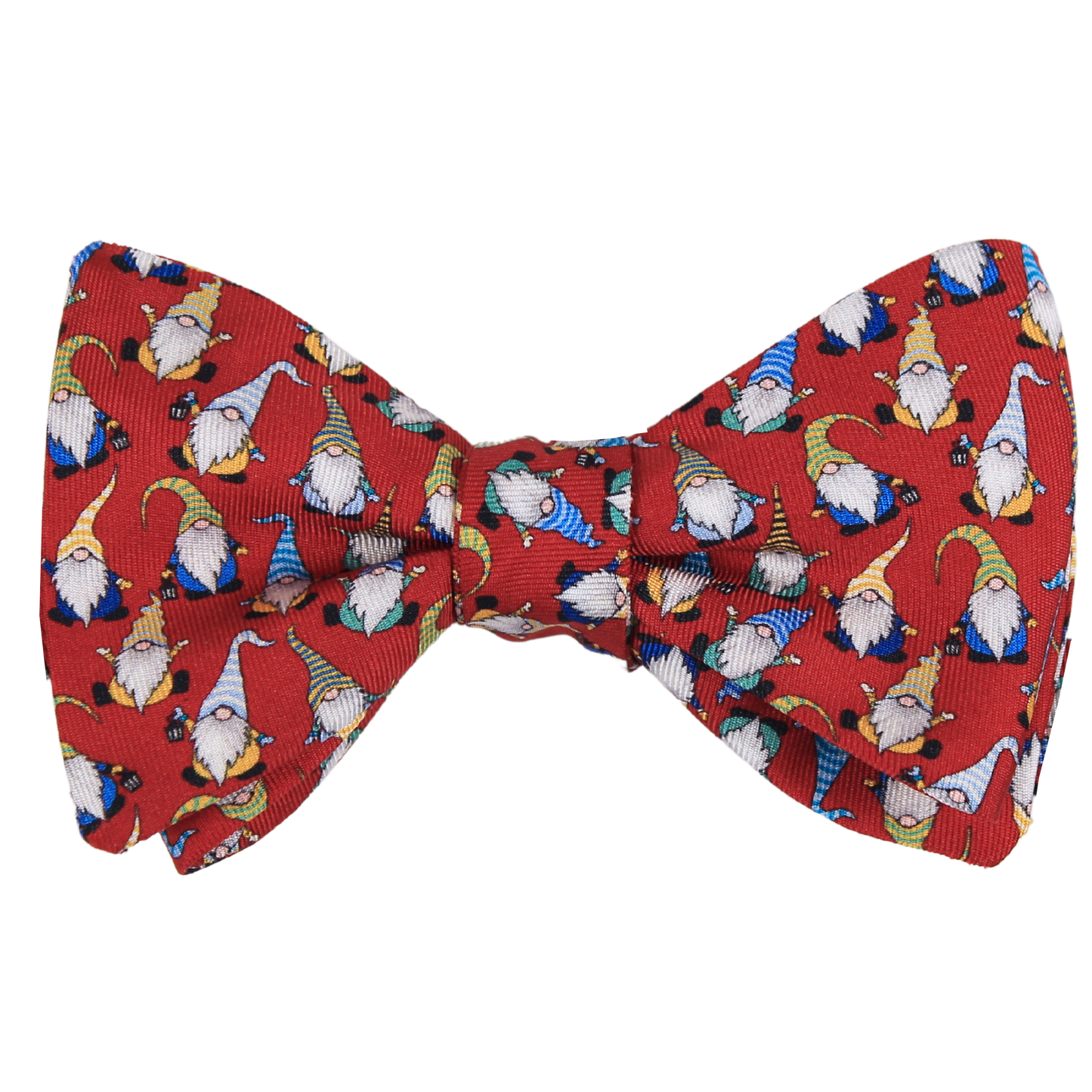 Red Gnomes Holiday Twill Bowtie